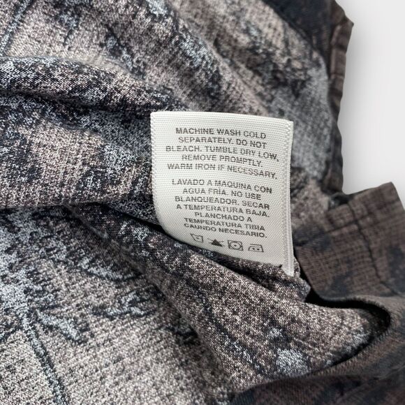 Nat Nast Hawaiian Shirt Mens 2XL Silk Brown Floral Luxury Original Aloha Beach - Picture 10 of 14